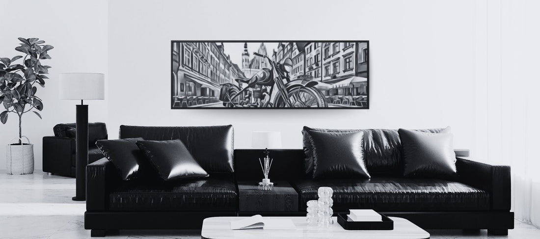 Image of wall art on a brick wall