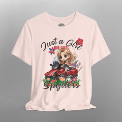 Just a Girl Who Loves Spyders Boho Flower TShirt