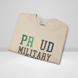Proud Military Mom Crew Neck Sweatshirt