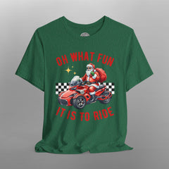 Can-Am Spyder Biker Santa "Oh What Fun" Christmas TShirt