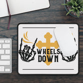 Wheel Down Biker Mouse Pad