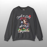 Just a Girl Who Loves Spyders Sweatshirt: Boho Design