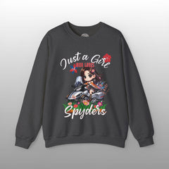 Just a Girl Who Loves Spyders Sweatshirt: Boho Design