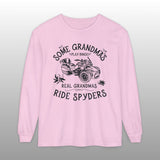 Real Grandmas Ride Spyders Long Sleeve Comfort Colors Tee