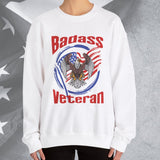 Badass American Veteran Crew Neck Sweatshirt