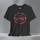 Ladies Boho Heart SlingShot Crew Neck TShirt