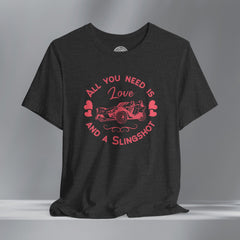 Ladies Boho Heart SlingShot Crew Neck TShirt