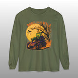 Spooky Skeleton Can-Am Spyder Halloween Long Sleeve Crew Neck TShirt