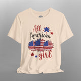 Boho Patriotic All American Girl TShirt