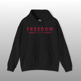USA Flag Style Freedom Pullover Hoodie