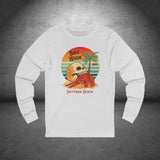 Daytona Bike Week 2025 Retro Skull Long Sleeve Crew Neck TShirt