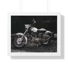 Royal Enfield Motorcycle Framed Poster Print