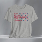 Patriotic Motorcycle Crew Neck TShirt