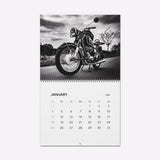 2026 Vintage Motorcycle Wall Calendar