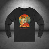 Daytona Bike Week 2025 Retro Skull Long Sleeve Crew Neck TShirt