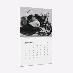 2026 Vintage Motorcycle Wall Calendar