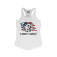 Motorcyclist Map Racerback Tank Top