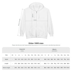 Motorcyclist Map Unisex Zip Hoodie (2-sided print)