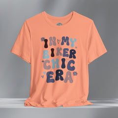 In My Biker Chic Era Retro Crew Neck Tshirt