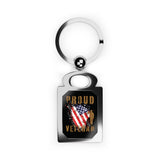 American Veteran Zinc Alloy Keychain