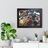 Vintage Chopper Motorcycles Framed Poster Print