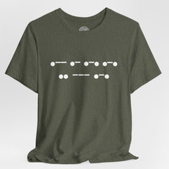 Morse Code "Warrior' Crew Neck TShirt