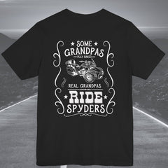 Real Grandpas Ride Spyders Customized Crew Neck TShirt
