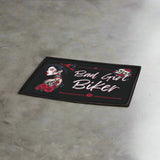 Bad Girl Biker Printed Iron-On Patch