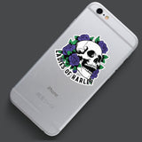 Ladies of Harley Skull and Rose Motorcycle Helmet Decal