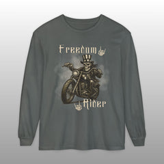 Freedom Rider Patriotic Biker Long Sleeve TShirt