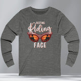 Sarcastic Motorcycle Long Sleeve Crew Neck TShirt