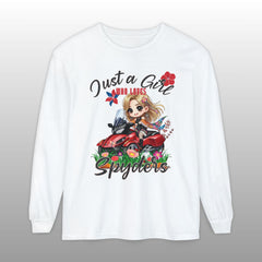 Just a Girl Who Loves Spyders Boho Long Sleeve Shirt
