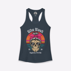 Daytona Bike Week 2026 Women's Boho Skull Racerback Tank