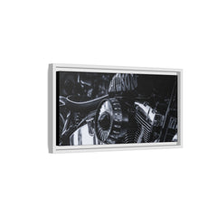 Harley Motorcycle Framed Canvas Art