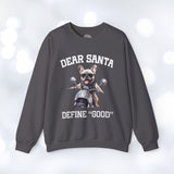 French Bulldog Biker Christmas Crew Neck Sweatshirt