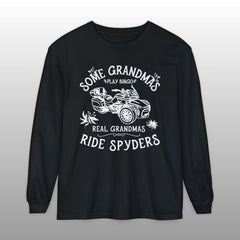 Real Grandmas Ride Spyders Long Sleeve Comfort Colors Tee