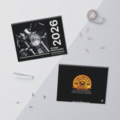 2026 Vintage Motorcycle Wall Calendar