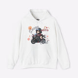 Sassy Moto Chibi Girl Pullover Hoodie