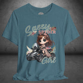 Sassy Spyder Girl Crew Neck TShirt