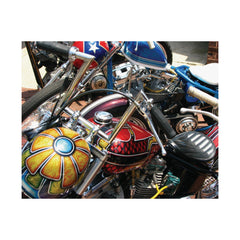 Vintage Chopper Motorcycles Poster Print