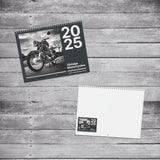 Vintage Motorcycle Wall Calendar - 2025
