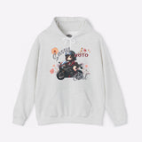 Sassy Moto Chibi Girl Pullover Hoodie