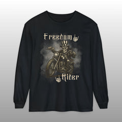 Freedom Rider Patriotic Biker Long Sleeve TShirt