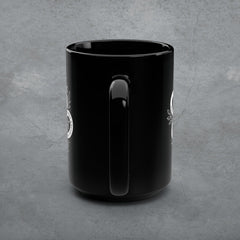 TN-421 The Snake Boho Black Coffee Mug, 15oz