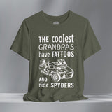 The Coolest Grandpas Ride Spyders (RTL) Crew Neck TShirt