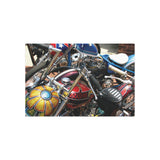 Vintage Chopper Motorcycles Metal Poster