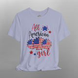 Boho Patriotic All American Girl TShirt
