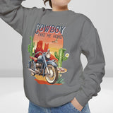 Women's Western Motorcycle Crew Neck Sweatshirt