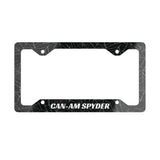 Can-Am Spyder Spider Web Car License Plate Frame