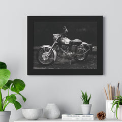 Royal Enfield Motorcycle Framed Poster Print